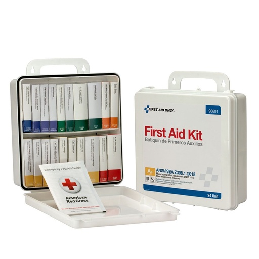 [90601] First Aid Only 50 Person ANSI Class A+ Unitized First Aid Kit with Plastic Case