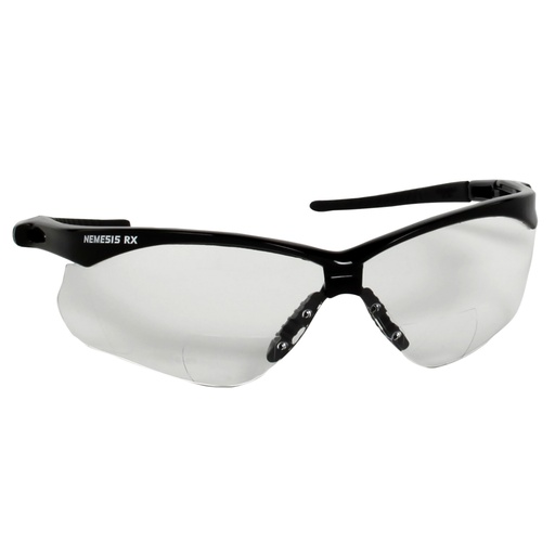 [28627] Kimberly-Clark Professional Safety Glasses, Rx Reader, +2.5, Clear Lens, Black Frame