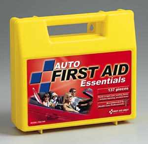 [FAO-340] First Aid Only/Acme United Corporation Vehicle First Aid Kit, 138 Piece, Plastic Case