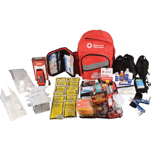 [91053-001] First Aid Only 4 Person 3 Day Family Emergency Preparedness Kit with Backpack