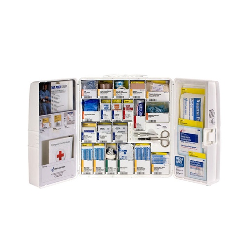 [90664] First Aid Only SmartCompliance Large Food Service First Aid Kit with Plastic Cabinet