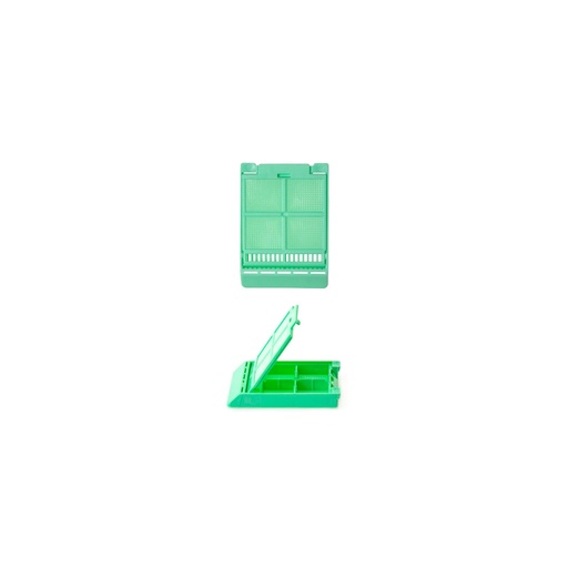 [M508-4] Simport Scientific Micromesh™ Biopsy Cassette, 4-Compartments, 45° Angle, Acetal, Green