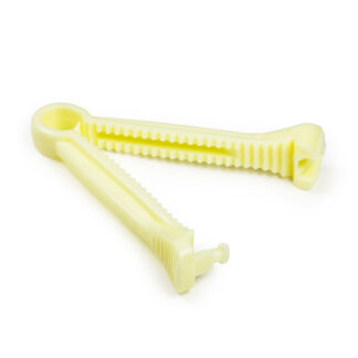 [9423] Aspen Surgical Umbilical Cord Clamp, Yellow, Double-Grip, Sterile, 1/pch, 125 pch/bx