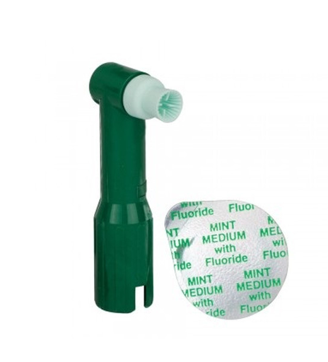 [550310] Denticator® Original Green™ DPA - Soft Green Cup/Mint Medium Paste, 9/cs