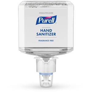[6451-02] Healthcare Advanced Hand Sanitizer Gentle & Free Foam, 1200 ml, Clear, 2/cs