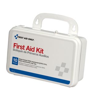 [6060C] First Aid Only/Acme United Corporation First Aid Kit, 10 Person, Plastic Case, Custom Logo