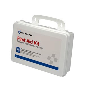 [6082C] First Aid Only/Acme United Corporation First Aid Kit, 25 Person, Plastic Case, Custom Logo
