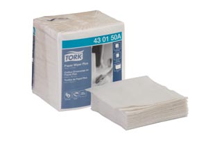 [430150A] Paper Wiper Plus, 1/4 Fold, Advanced, White, 1-Ply, 13" x 12.5", 90 sht/pk