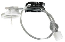 [4447044-02] Needle, 22G x 12mm, Tubing Length Cannula to Connector 190 +/- 10mm, Black, 20/bx, 5 bx/cs