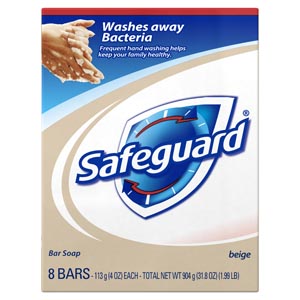 [3700021854] Safeguard Deodorant Bar Soap, Beige, 4 oz, 8ct/pk, 6pk/cs