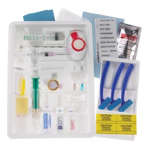 [332233] Continuous Epidural Tray, 17G x 3½" Winged Tuohy Needle & 20G Closed Tip Catheter