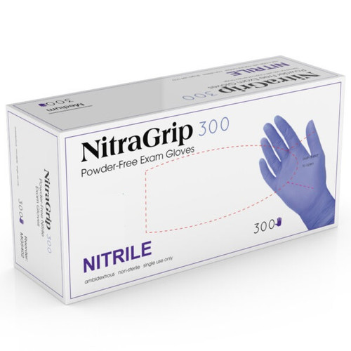 [MG5404] Medgluv Exam Glove, Nitrile, X-Large, Powder-Free, Textured Finger, 3.2ml, Teal Blue