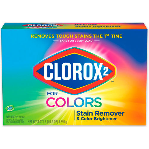 [03098] Clorox 2™ for Colors Stain Remover and Color Brightener Powder, 49.2 oz, 2/cs