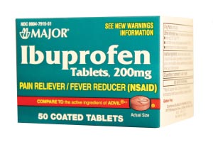 [700393] Major Pharmaceuticals Ibuprofen, 200mg, 50s, Compare to Advil®, 144/cs, NDC# 00904-6747-51
