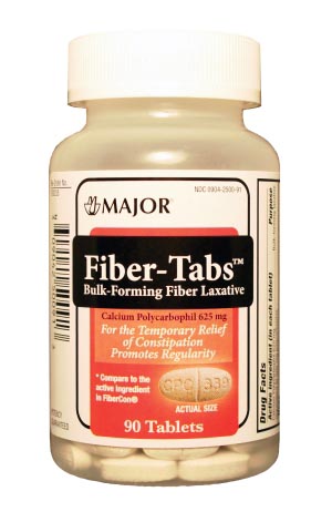 [700235] Major Pharmaceuticals Fiber Tablets, 90s, Compare to Fibercon®, NDC# 00904-2500-91