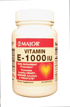 [113373] Major Pharmaceuticals Vitamin E, 1000 IU, SoftGel Caplets, 30s, NDC# 00904-0722-46