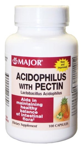 [700556] Major Pharmaceuticals Acidophilus, Pectin, Caplets, 100s, NDC# 00904-4213-60