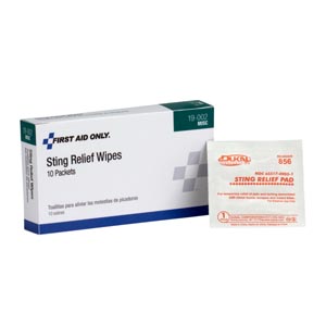 [19-002] First Aid Only/Acme United Corporation Sting Relief Wipes
