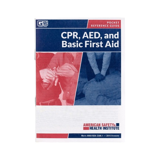 [21-009-001] First Aid Only ANSI 2015 Pocket First Aid Guide
