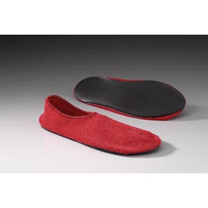 [6243XL] Fall Management Slippers, Red, X-Large