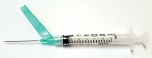 [27107] Exel Corporation Safety Syringe (3 mL) w/ Safety Needle (21G x 1½")