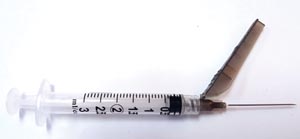 [27104] Exel Corporation Safety Syringe (3 mL) w/ Safety Needle (22G x 1½")