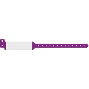 [3227C] Medical ID Solutions Wristband, Adult, Imprinter Tri-Laminate, Custom Printed, Purple