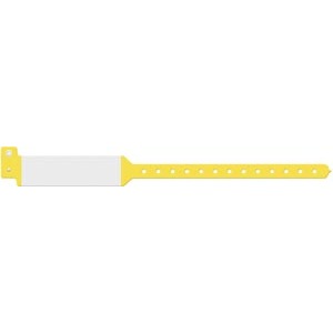 [3226C] Medical ID Solutions Wristband, Adult, Imprinter Tri-Laminate, Custom Printed, Yellow