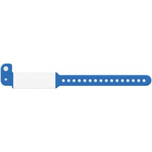 [3322C] Medical ID Solutions Wristband, Infant, Imprinter Tri-Laminate, Custom Printed, Blue