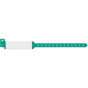 [3223C] Medical ID Solutions Wristband, Adult, Imprinter Tri-Laminate, Custom Printed, Green