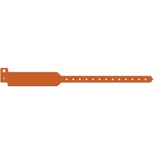 [3205C] Medical ID Solutions Wristband, Adult, Write-On Tri-Laminate, Custom Printed, Orange