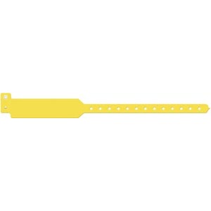 [3206C] Medical ID Solutions Wristband, Adult, Write-On Tri-Laminate, Custom Printed, Yellow