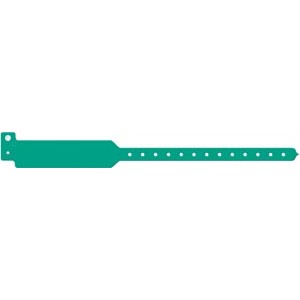 [3203C] Medical ID Solutions Wristband, Adult, Write-On Tri-Laminate, Custom Printed, Green