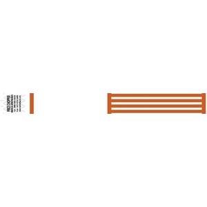 [2005C] Medical ID Solutions Wristband, Tyvek, 1", Custom Printed, Orange, 1000/bx