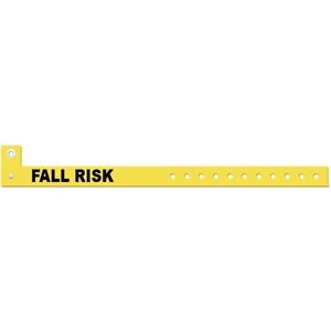 [3306FR] Medical ID Solutions Wristband, L Shape, Tri-Laminate, Fall Risk, Yellow