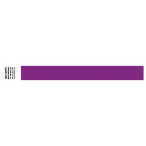 [2111] Medical ID Solutions Wristband, Tyvek 1", Solid Purple, 1000/bx