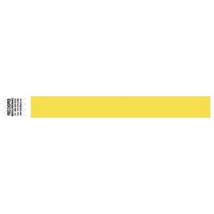 [2106] Medical ID Solutions Wristband, Tyvek 1", Solid Yellow, 1000/bx