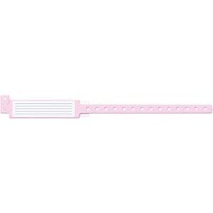 [247] Medical ID Solutions Wristband, Adult, 12", Insert Vinyl, Pink