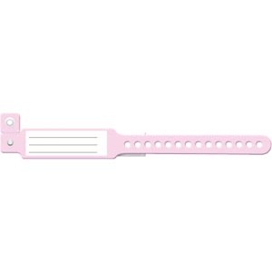 [343] Medical ID Solutions Wristband, Infant, Insert Vinyl, Pink