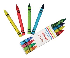 [CR01] Crayons, 4-Box, 12 bx/pk, 64 pk/cs