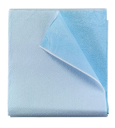 [V980927] Flat Stretcher Sheet, TP, Blue, 40"x72"