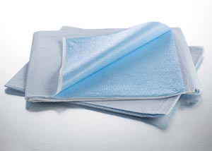 [321] Graham Medical Standard Drape Sheet, 40" x 60", White/ Blue (40 cs/plt)