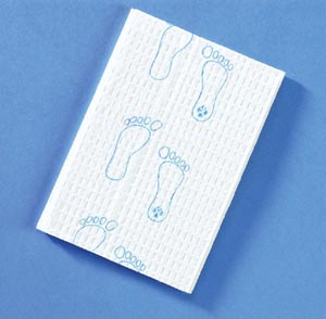 [190] Graham Medical Polyback Towel, 13½" x 18", Footprint®, Blue, 3-Ply