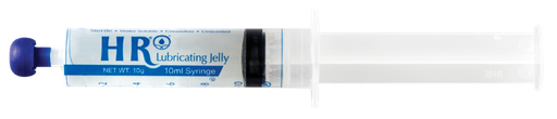 [206-400] HR Pharmaceuticals HR® Lubricating Jelly 10ml Pre-Filled Syringe, 400ea/cs (Bulk)