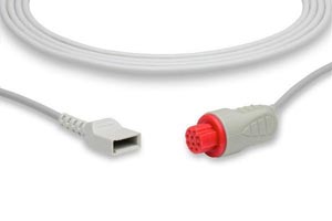 [IC-DX-UT0] IBP Adapter Cable Utah Connector, Datex Ohmeda Compatible w/ OEM: 650-217