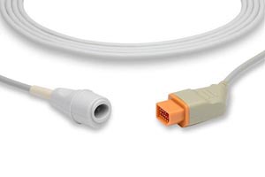 [IC-NK2-ED0] IBP Adapter Cable Edwards Connector, Nihon Kohden Compatible w/ OEM: JP-902P