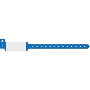 [3122C] Wristband, Adult/ Pediatric, Imprinter Tri-Laminate, Custom Printed, Blue, 500/bx