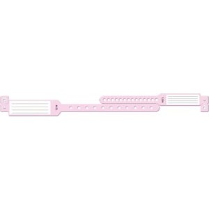 [407C] Wristband Set, 2-Part, Mother-Baby Set, Insert, Custom Printed, Pink, 150/bx