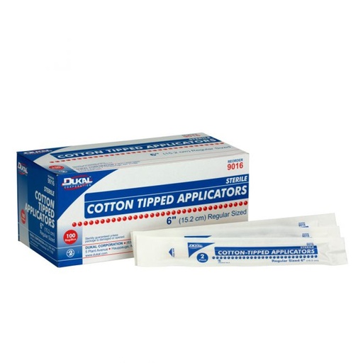 [90796] First Aid Only 6 inch Cotton Tipped Applicator, 200/Box