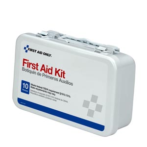 [6400C] Vehicle First Aid Kit, 10 Person, Weatherproof Steel, Custom Logo
